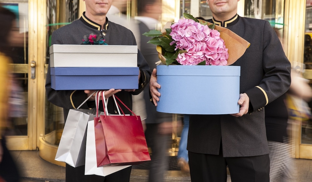 숙박 시설 입구