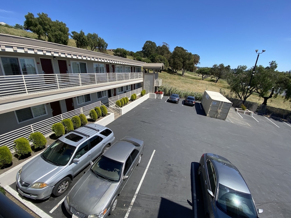 숙박 시설에서 보는 시내 전망