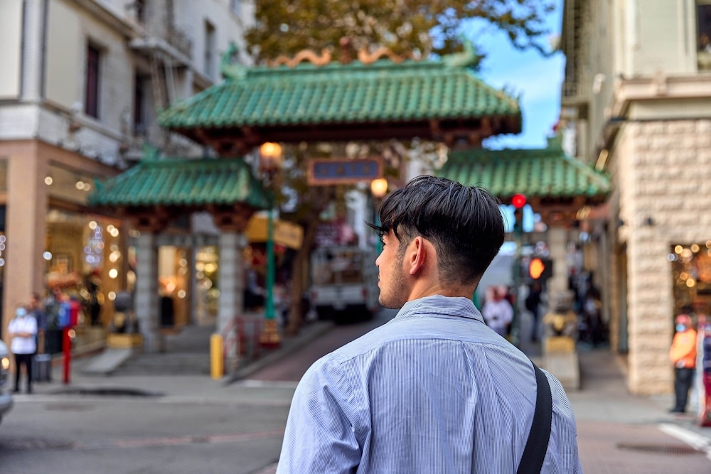 숙박 시설에서 보는 주변 전망