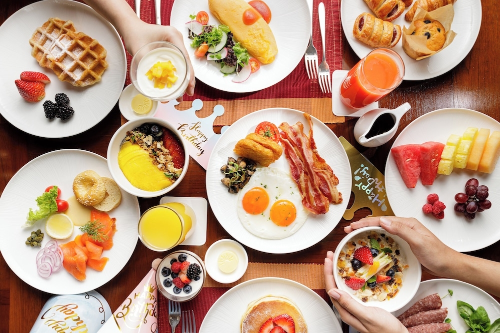 뷔페 아침 식사