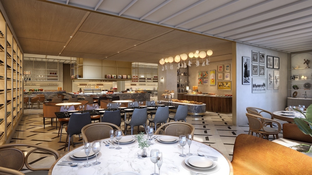 뷔페 아침 식사