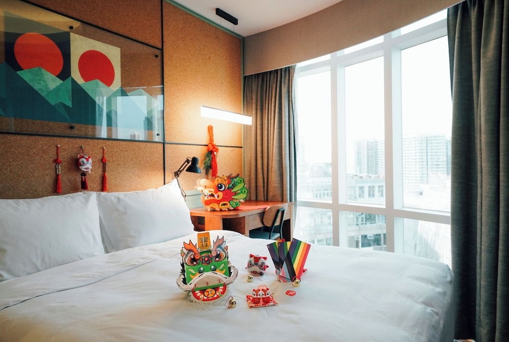 숙박 시설에서 보는 시내 전망