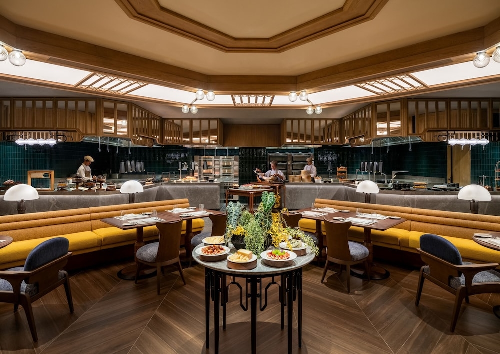 뷔페 아침 식사