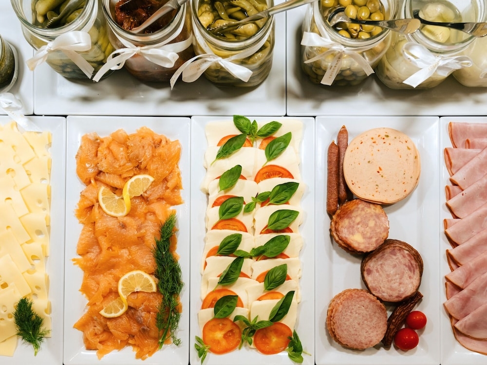 뷔페 아침 식사