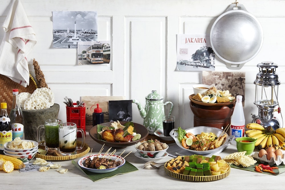 뷔페 아침 식사