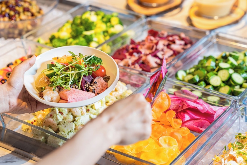 뷔페 아침 식사