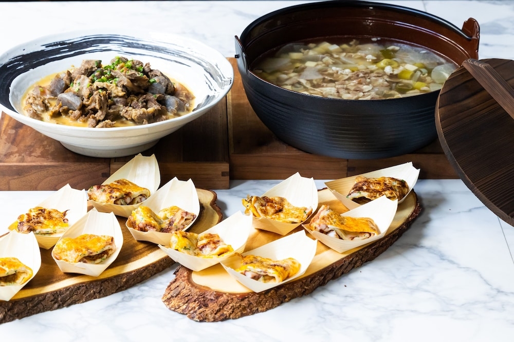 뷔페 아침 식사