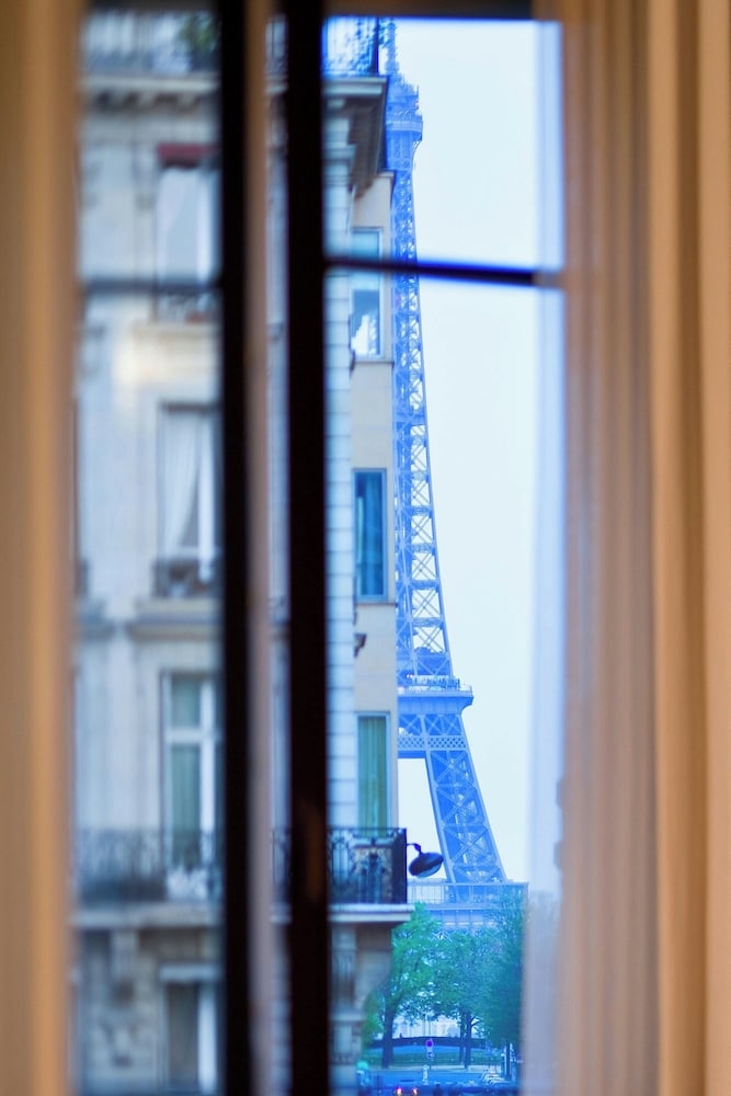 숙박 시설에서 보는 시내 전망