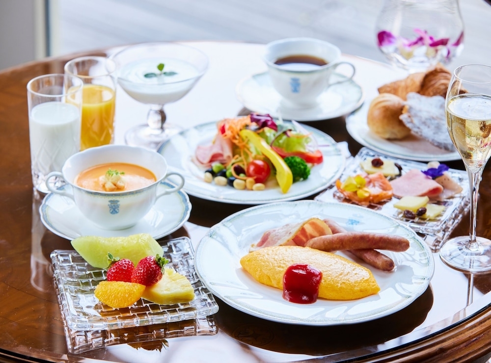 뷔페 아침 식사