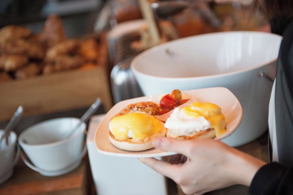 뷔페 아침 식사