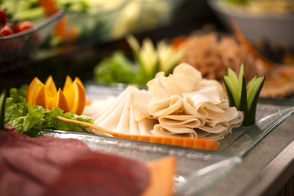 뷔페 아침 식사