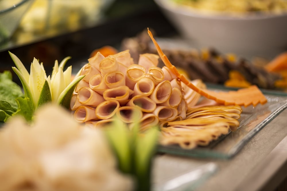 뷔페 아침 식사