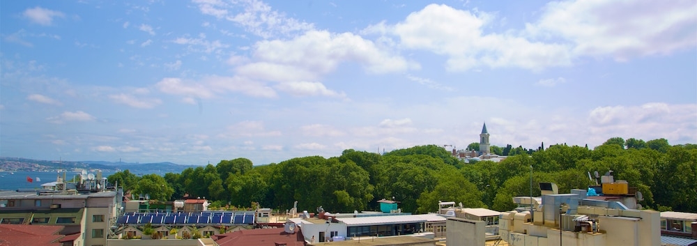 숙박 시설에서 보는 시내 전망