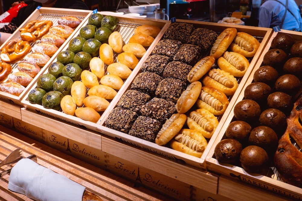 뷔페 아침 식사