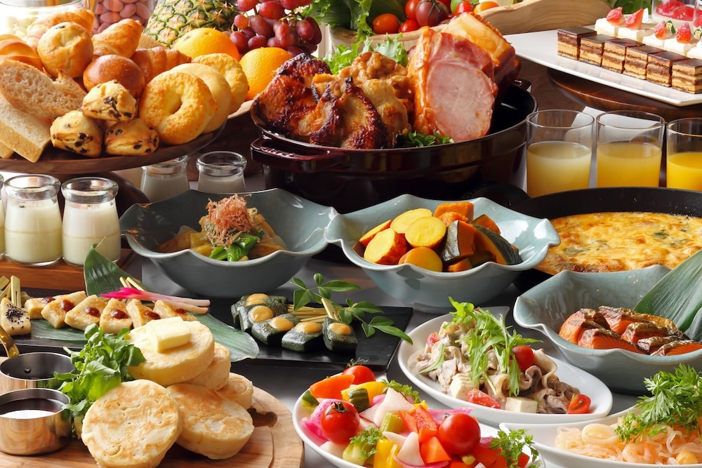 뷔페 아침 식사