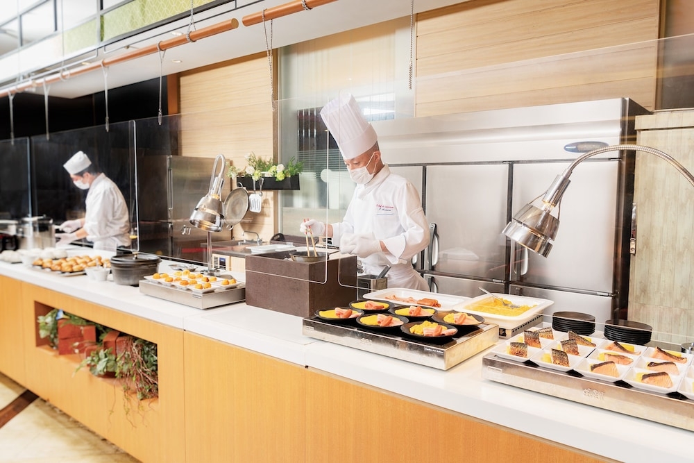 뷔페 아침 식사