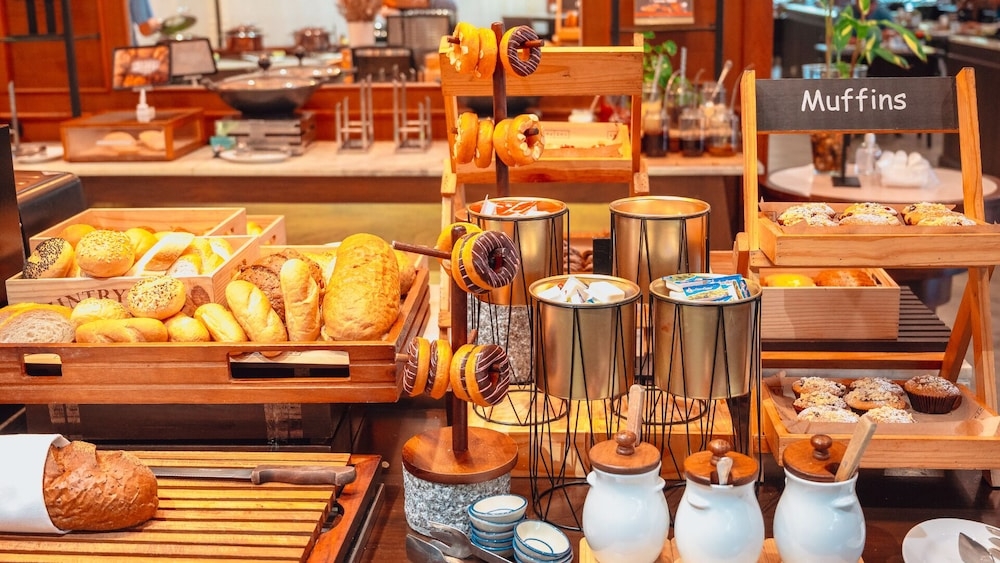 뷔페 아침 식사