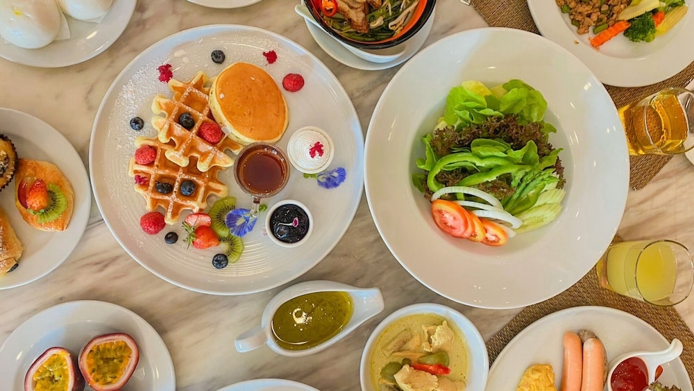 뷔페 아침 식사