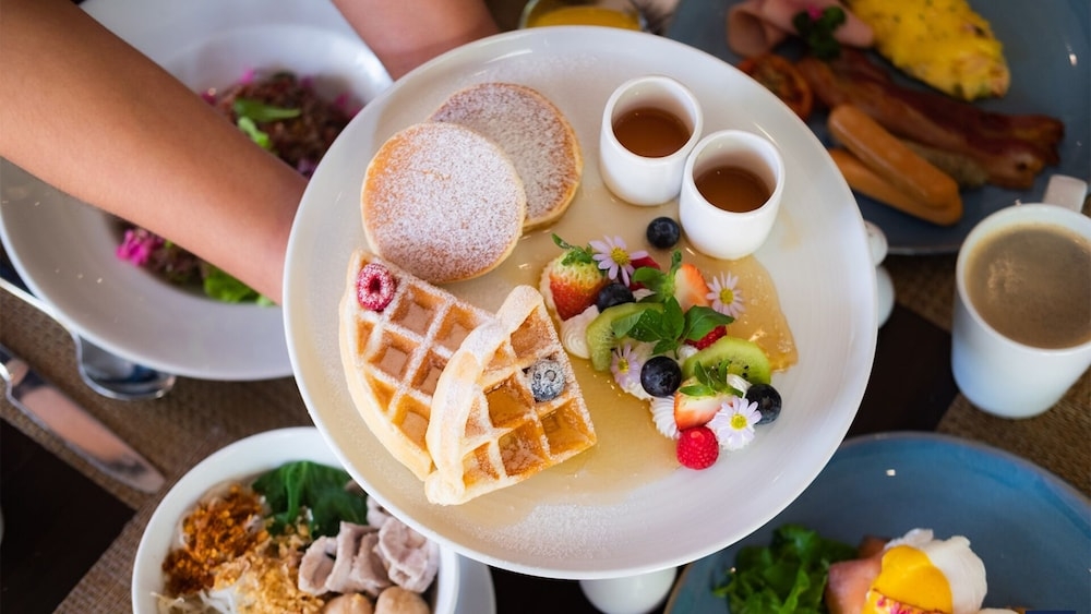 뷔페 아침 식사