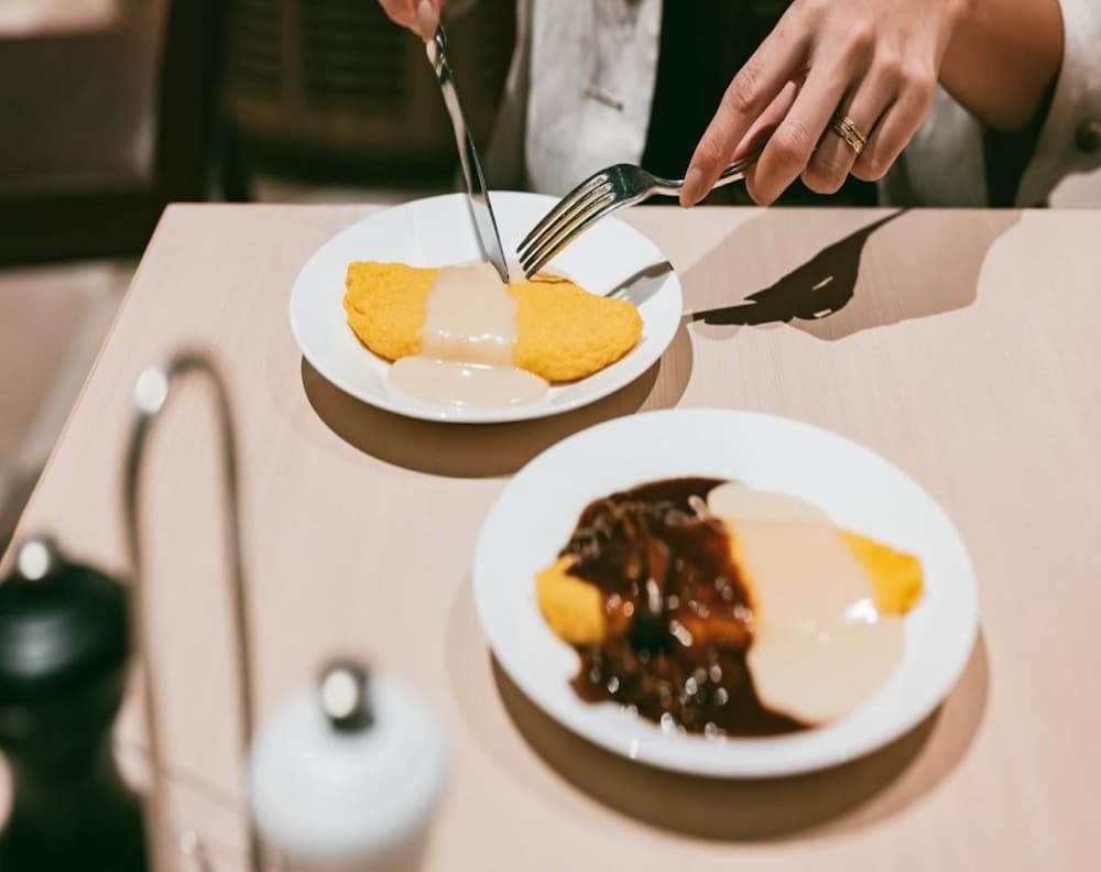 뷔페 아침 식사