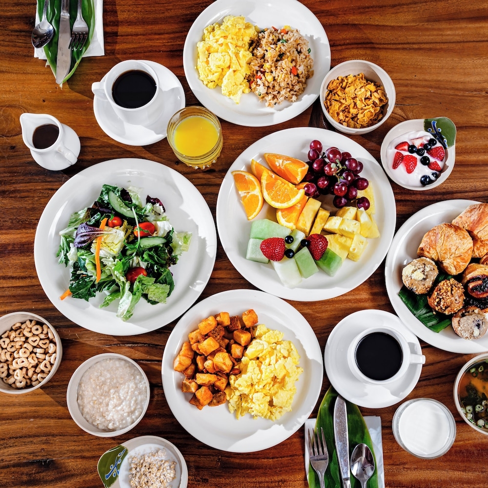 뷔페 아침 식사