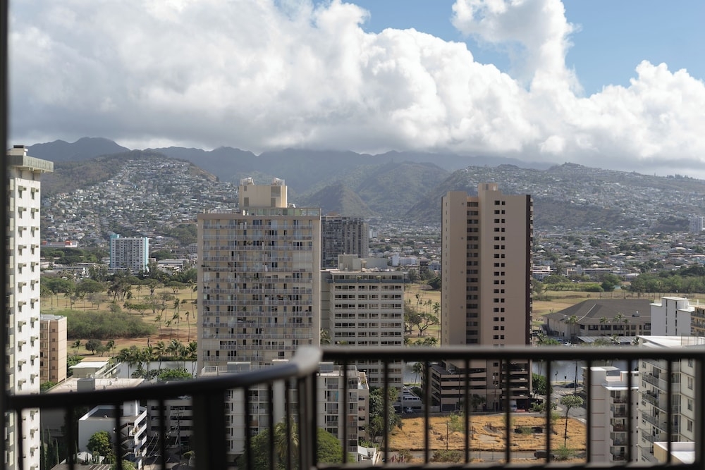 숙박 시설에서 보는 주변 전망