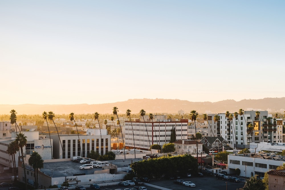 숙박 시설에서 보는 시내 전망