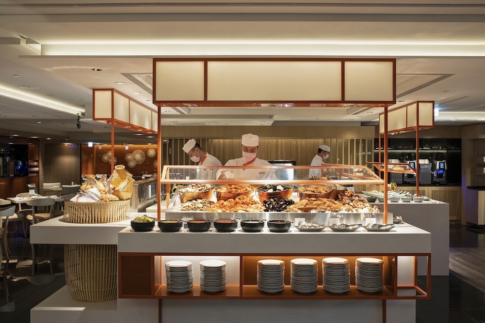 뷔페 아침 식사