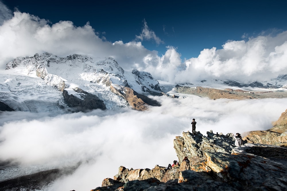 숙박 시설에서 보는 주변 전망