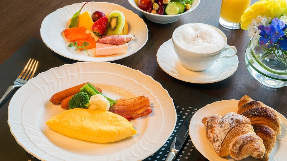 뷔페 아침 식사