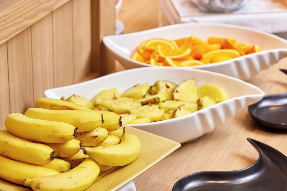 뷔페 아침 식사