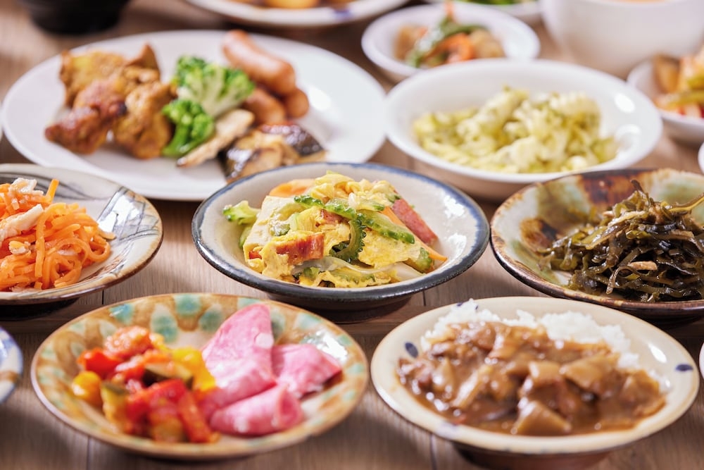 뷔페 아침 식사