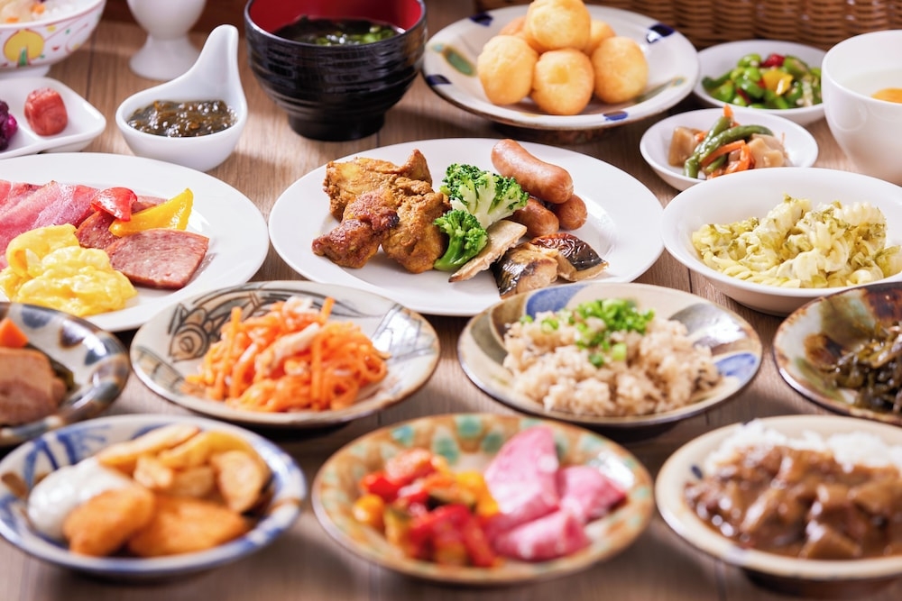 뷔페 아침 식사