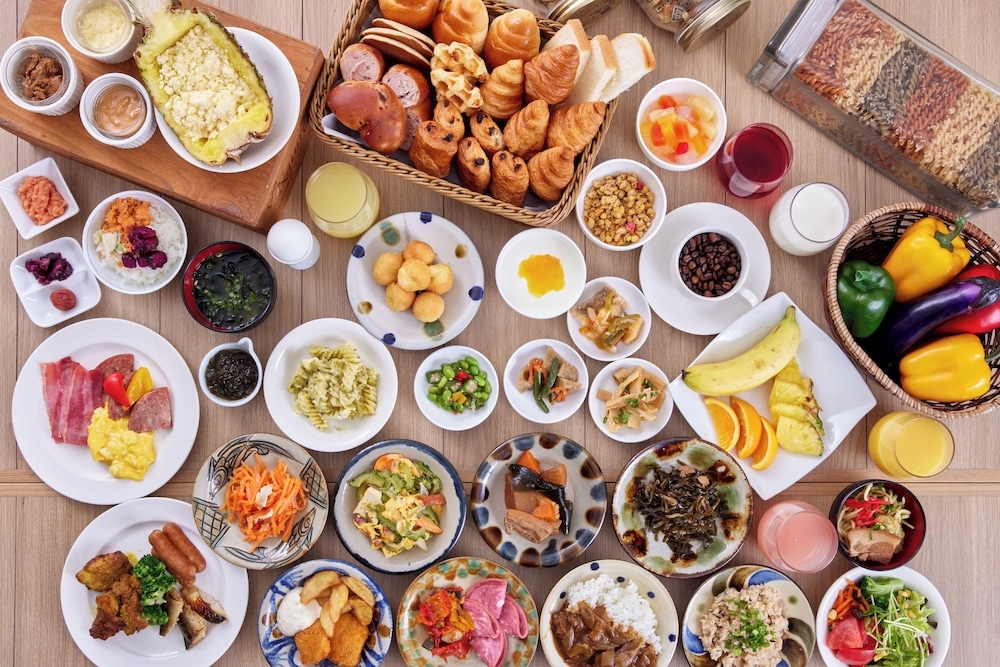 뷔페 아침 식사