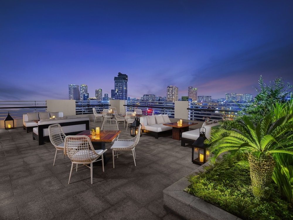 숙박 시설에서 보는 시내 전망