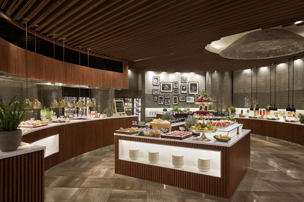 뷔페 아침 식사