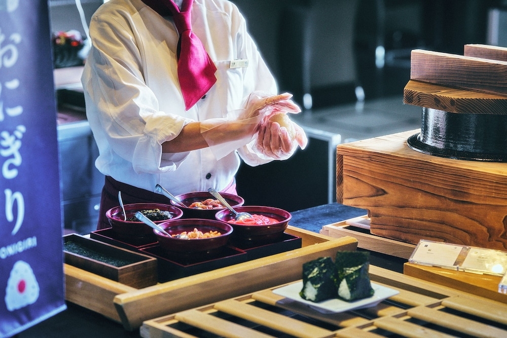 뷔페 아침 식사