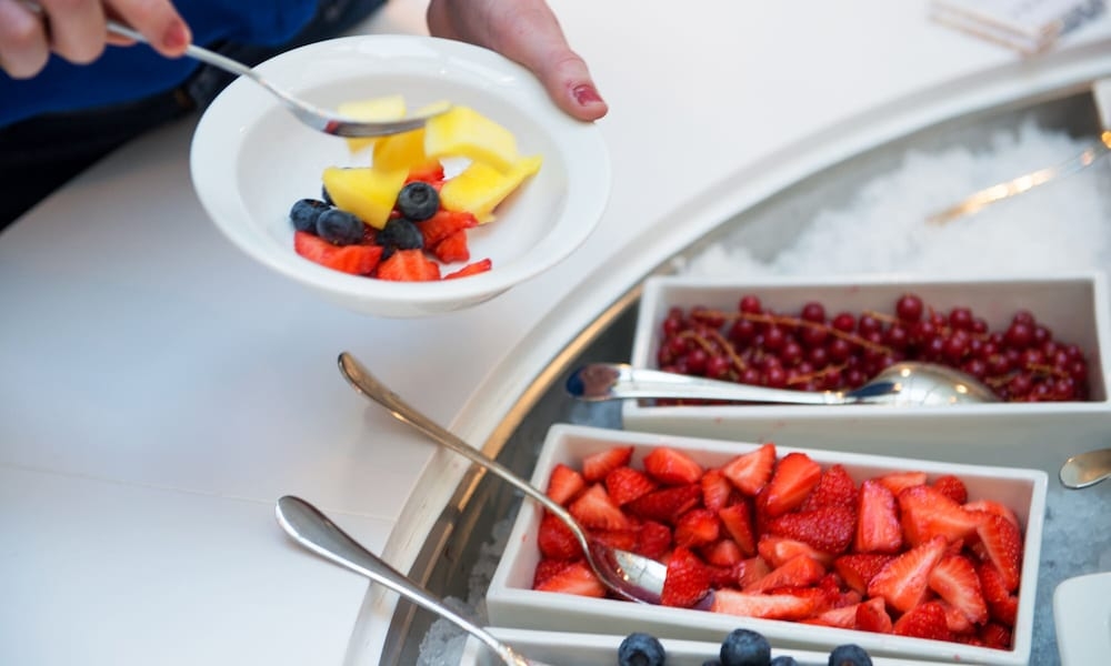 뷔페 아침 식사