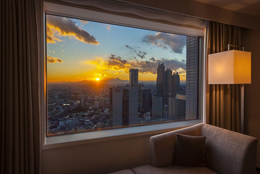 숙박 시설에서 보는 시내 전망