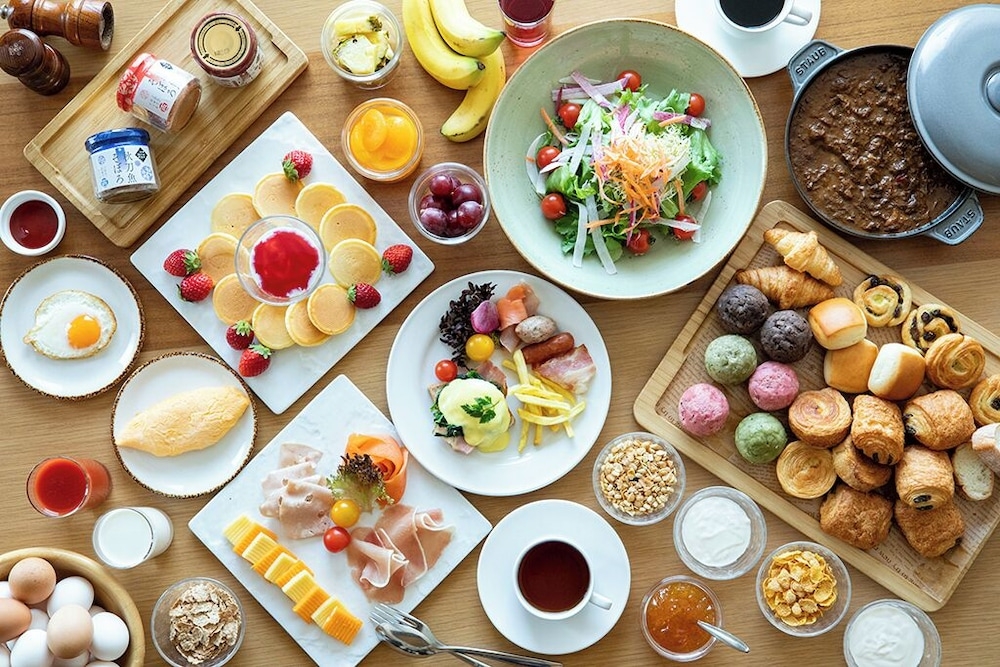 뷔페 아침 식사