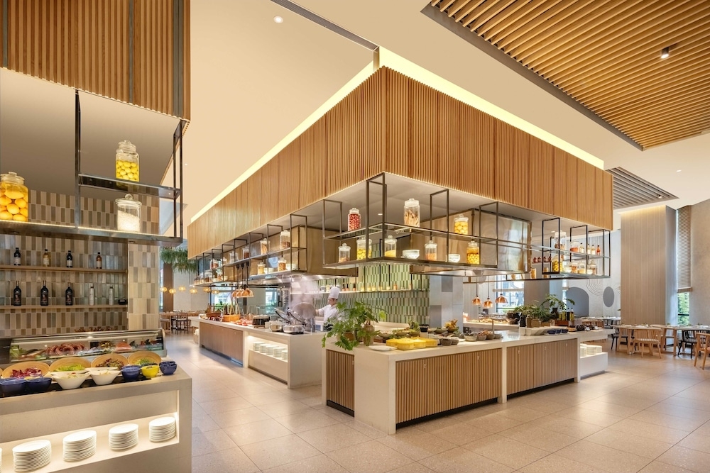 뷔페 아침 식사