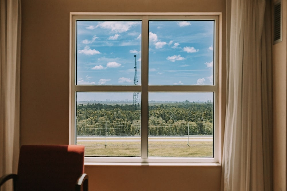 숙박 시설에서 보는 주변 전망