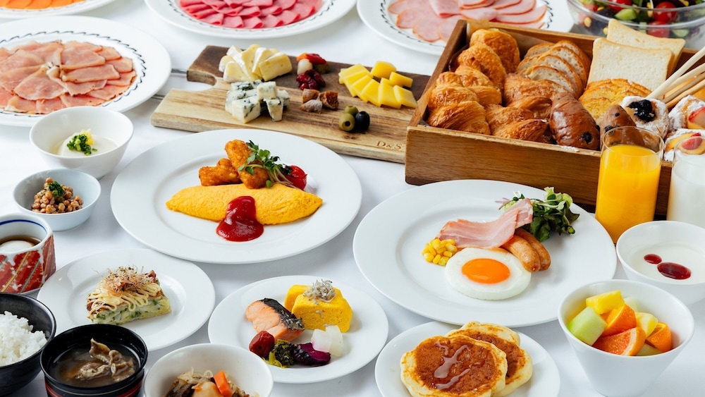 뷔페 아침 식사