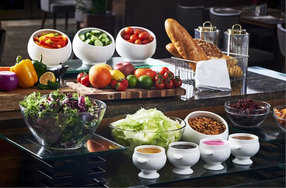 뷔페 아침 식사