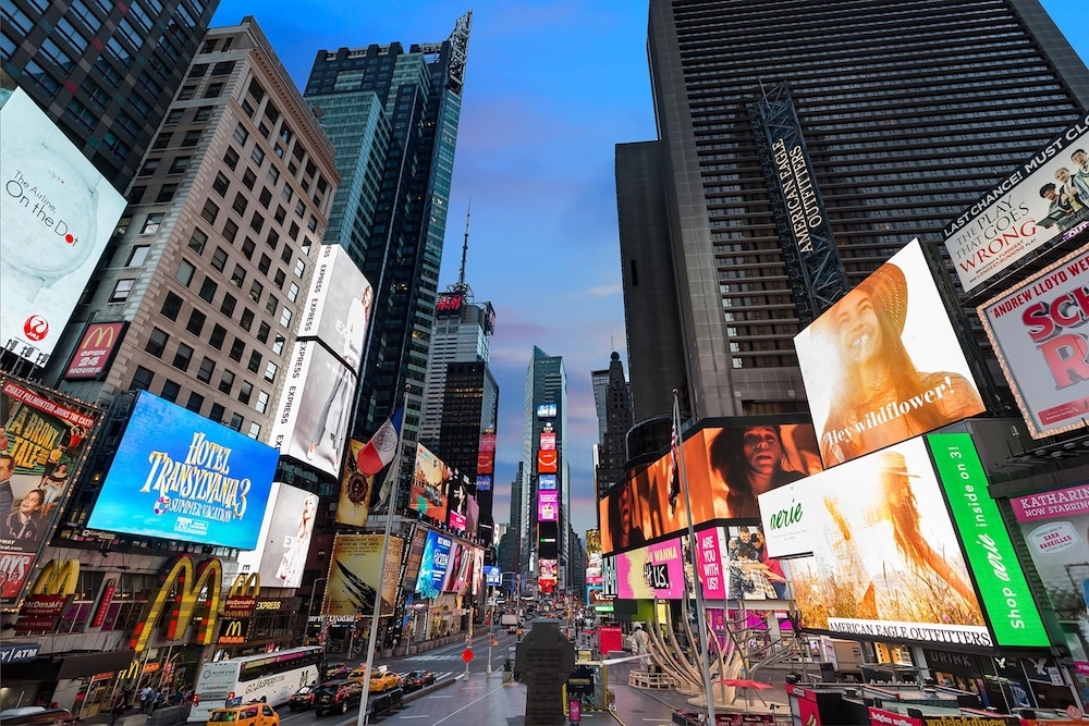 숙박 시설에서 보는 시내 전망