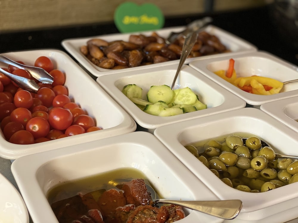 뷔페 아침 식사