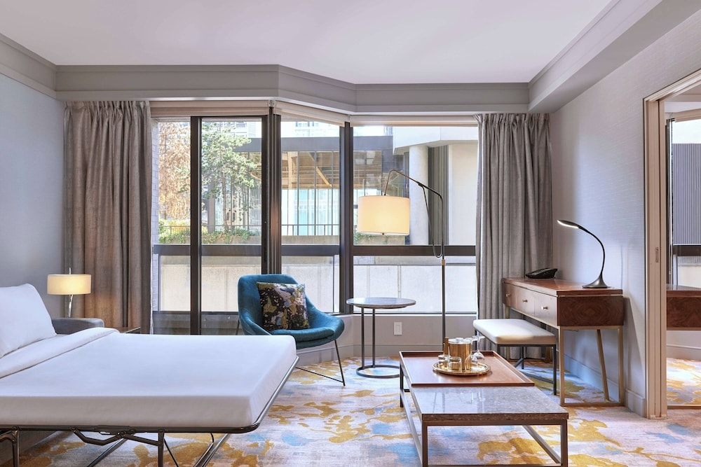 숙박 시설에서 보는 시내 전망