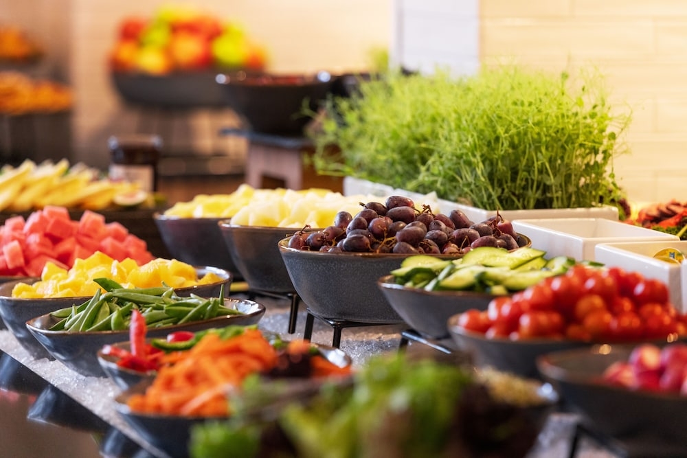 뷔페 아침 식사