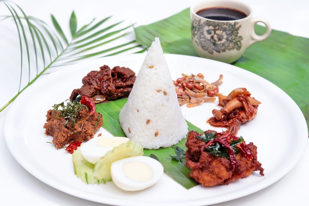 뷔페 아침 식사