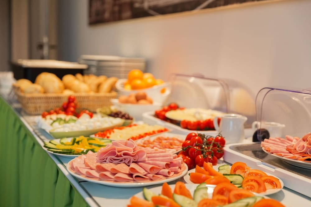 뷔페 아침 식사